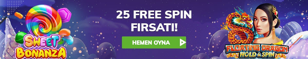25 free spin bonusu